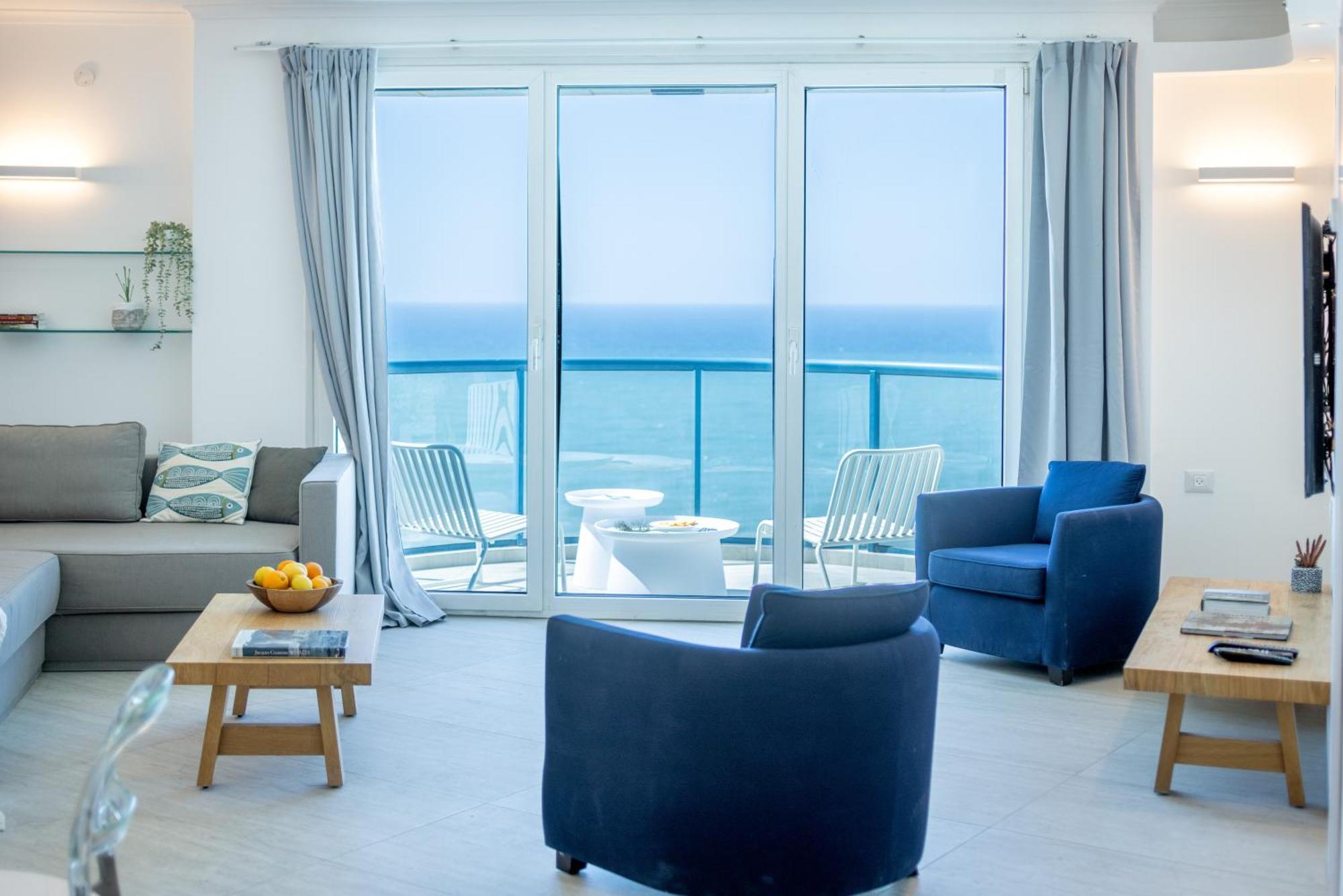 Superb Beachfront Apartments With Shelter By Sea N' Rent Tel Aviv Ngoại thất bức ảnh